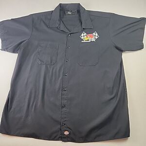 Clay Smith Cams Mr. Horsepower Dickies Brand 3 XL Short Sleeve Button Up Shirt